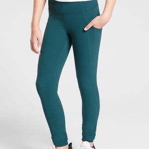 teal athleta leggings!